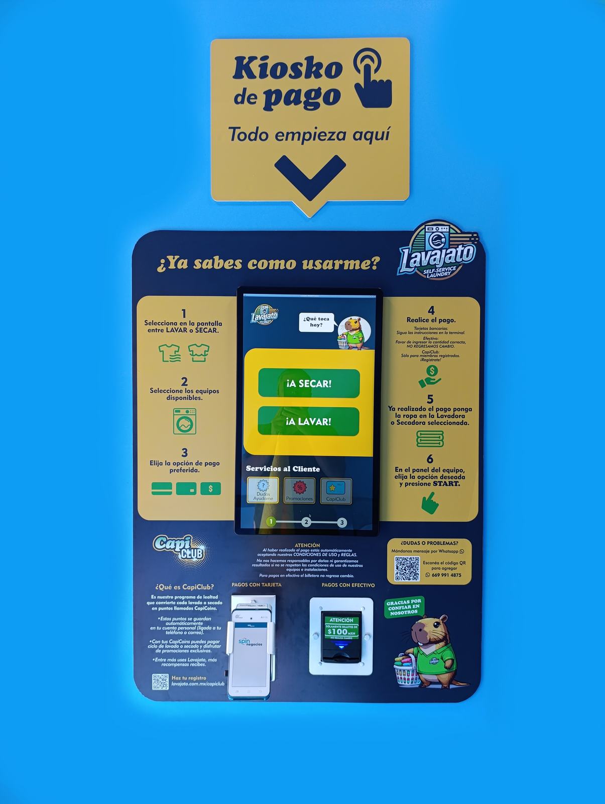 Kiosko de pago Lavajato